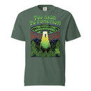 KQ Shop Blue Spruce / S 'Too High To Function' Unisex garment-dyed heavyweight t-shirt
