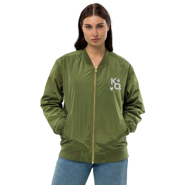 KQ Shop Merchandise Premium recycled bomber jacket