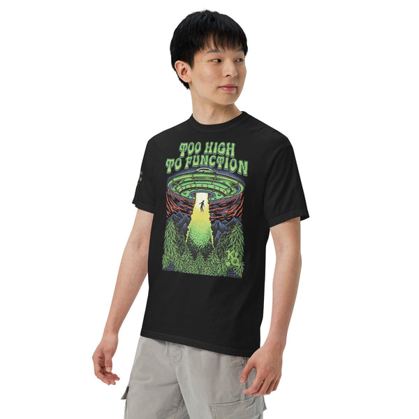 KQ Shop 'Too High To Function' Unisex garment-dyed heavyweight t-shirt