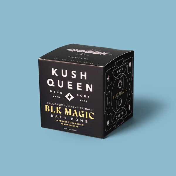 Kush Queen CBD Bath Bomb 100mg Black Magic CBD Bath Bomb