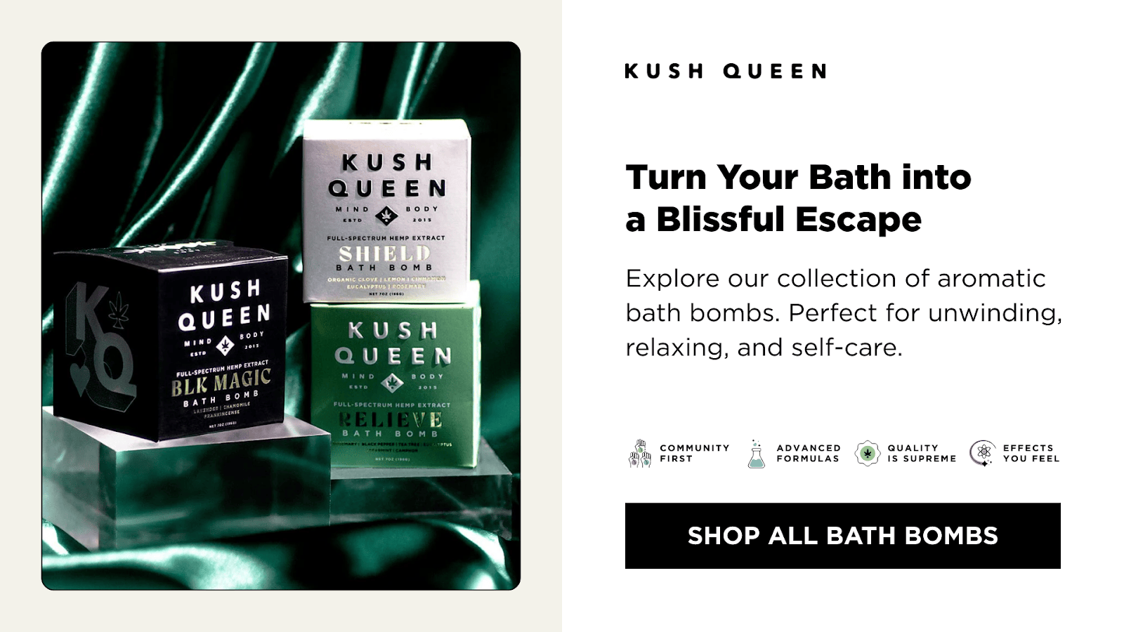 Shop All Bath Bombs From Kush Queen